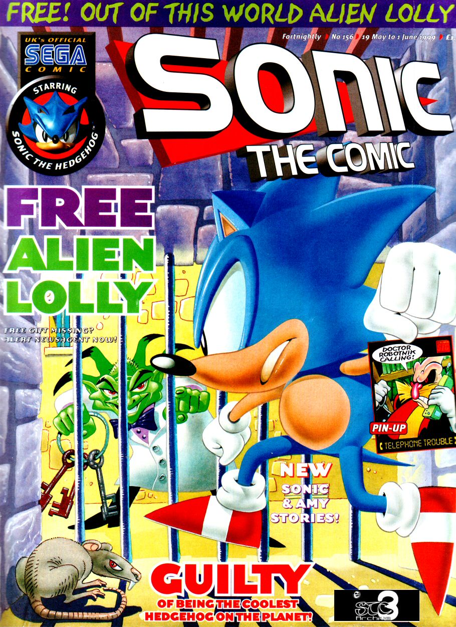 Sonic - The Comic Issue No. 156 Cover Page